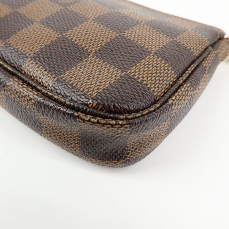 Louis Vuitton Pochette Accessoires Limited Edition Damier Brown Canvas Bag