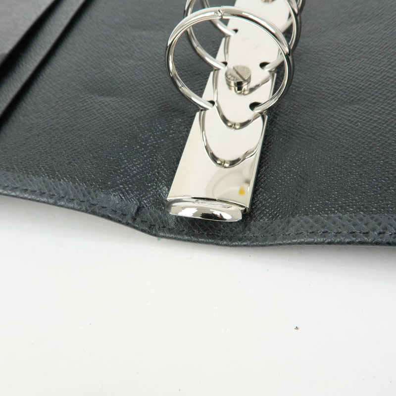 Louis Vuitton Ring Agenda Cover Taiga Leather Gray Bag