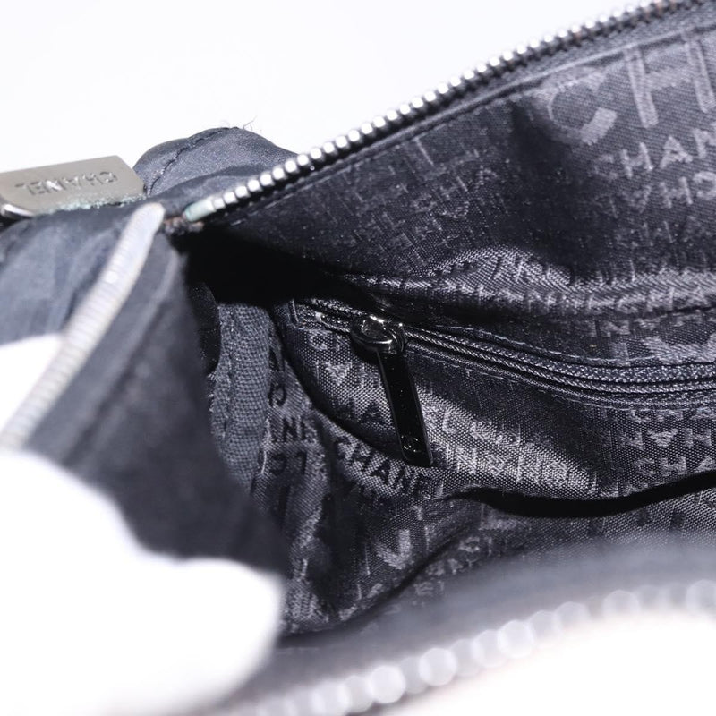Chanel Square Stitch Boston Quilted Nylon Black Bag