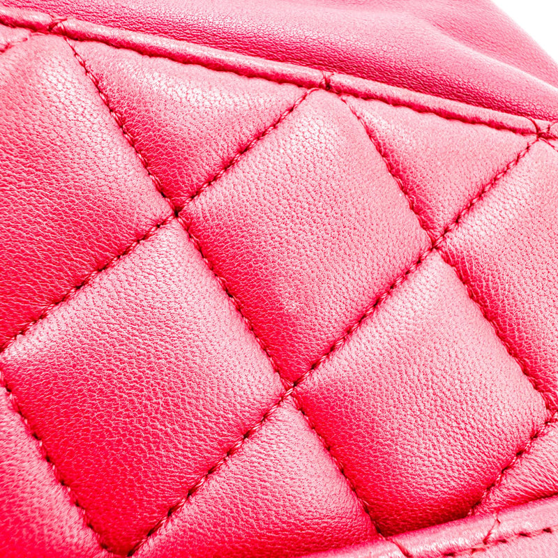 Chanel Backpack Seoul Lambskin Pink Leather