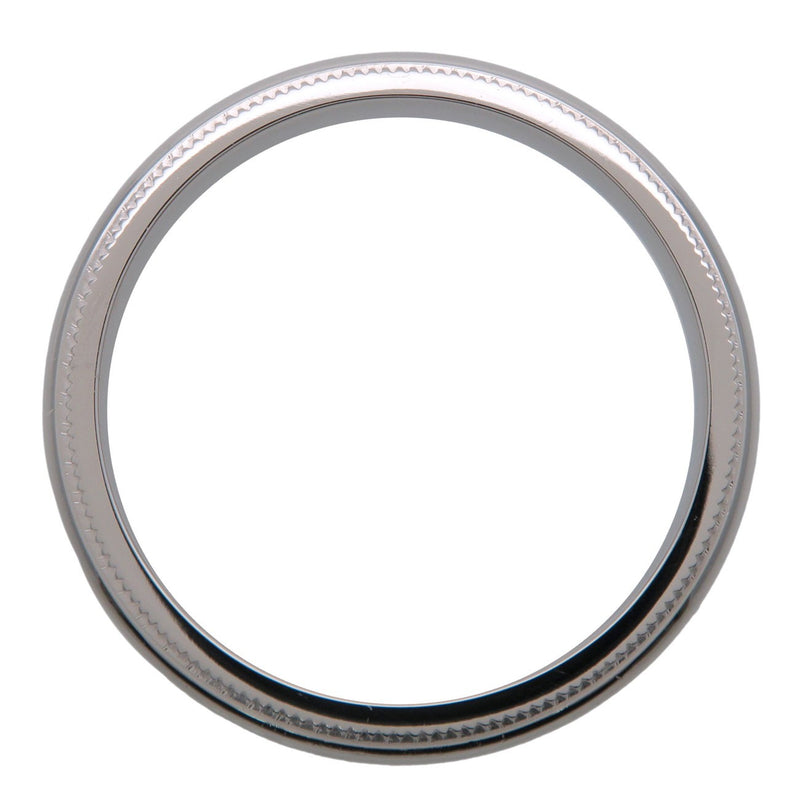Tiffany & Co. Classic Milgrain Band Platinum Silver Bijoux