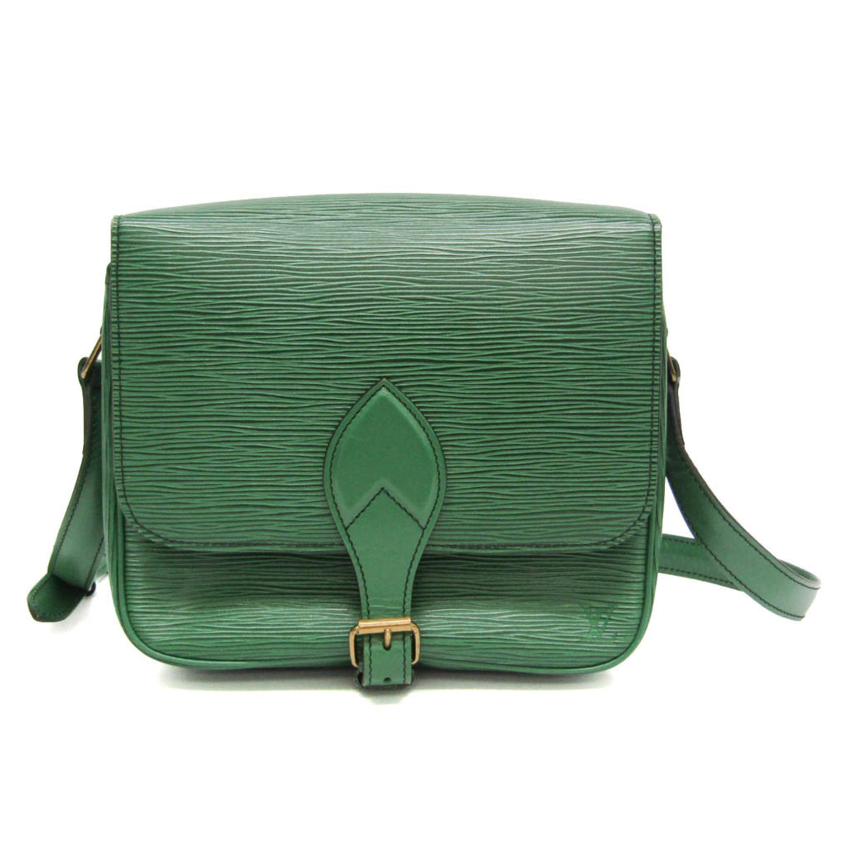 Louis Vuitton Cartouchiere Epi Leather Green Bag