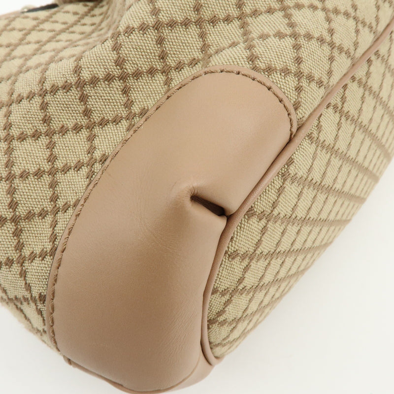 Gucci Sukey Diamante Canvas With Leather Beige Bag
