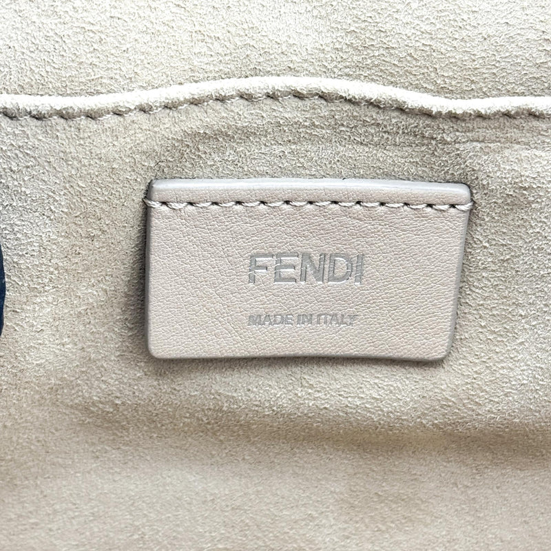 Fendi Kan I Leather Gray Bag