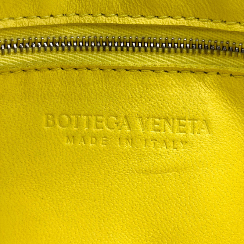 Bottega Veneta Cassette Crossbody Bag Maxi Intrecciato Leather Yellow