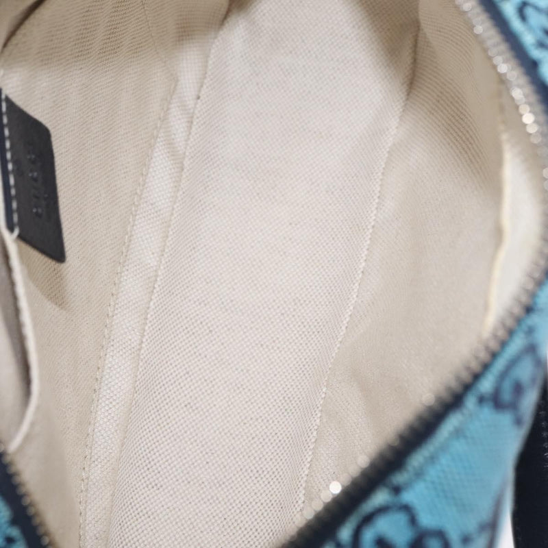 Gucci Gg Marmont Multicolor Diagonal Quilted Canvas Blue Bag