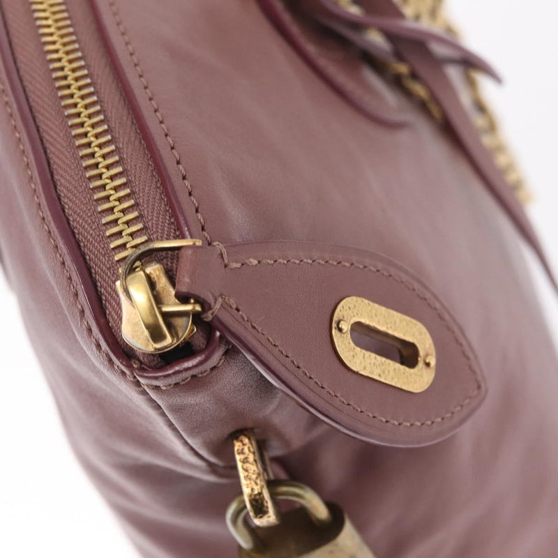 Louis Vuitton Lockit Chain Boudoir Leather Pink Bag