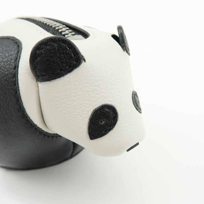 Loewe Panda Coin Purse Leather White Bag