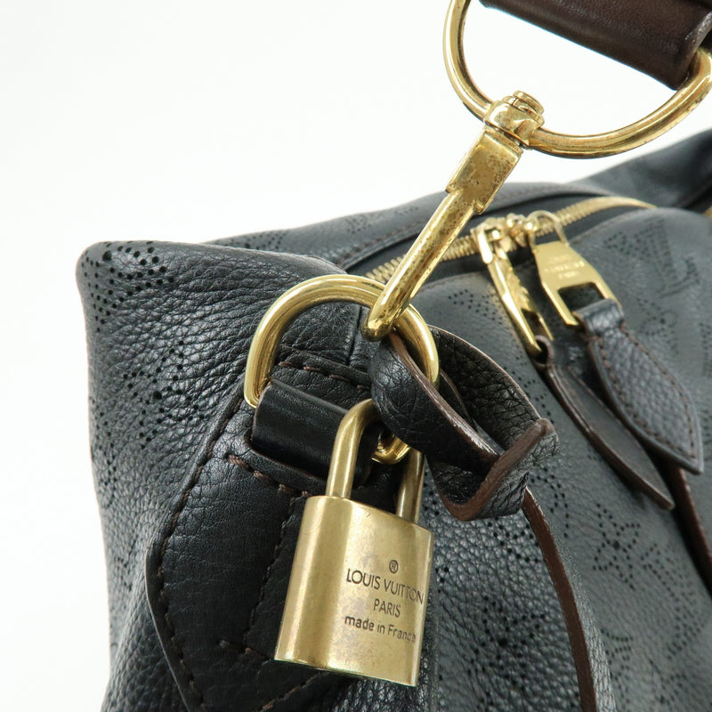 Louis Vuitton Selene Mahina Leather Black Bag