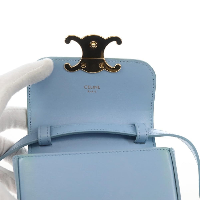 Celine Claude Leather Blue Bag