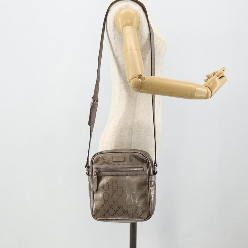 Gucci Zip Gg Imprime Pink Canvas Bag