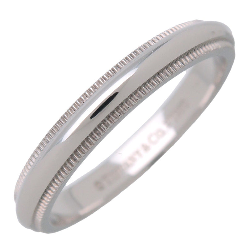 Tiffany & Co. Classic Milgrain Band Platinum Silver Bijoux