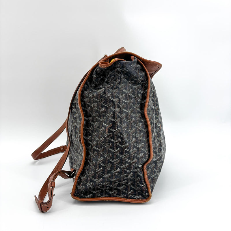 Goyard Saint Leger Briefcase Coated Canvas Black Bag