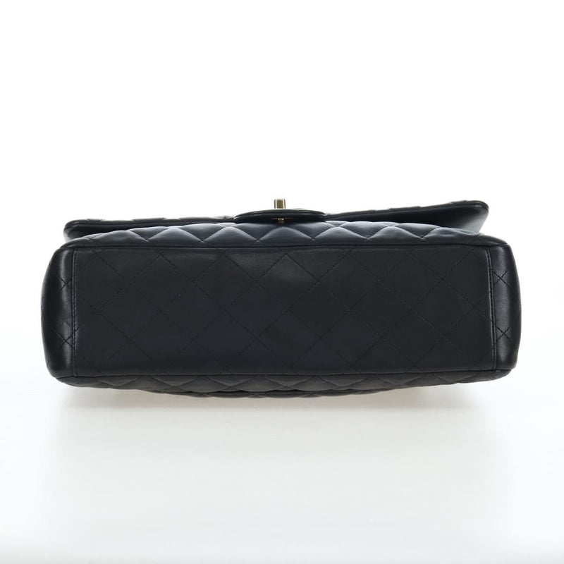 Chanel Classic Timeless Double Flap Quilted Caviar Black Leather Bag