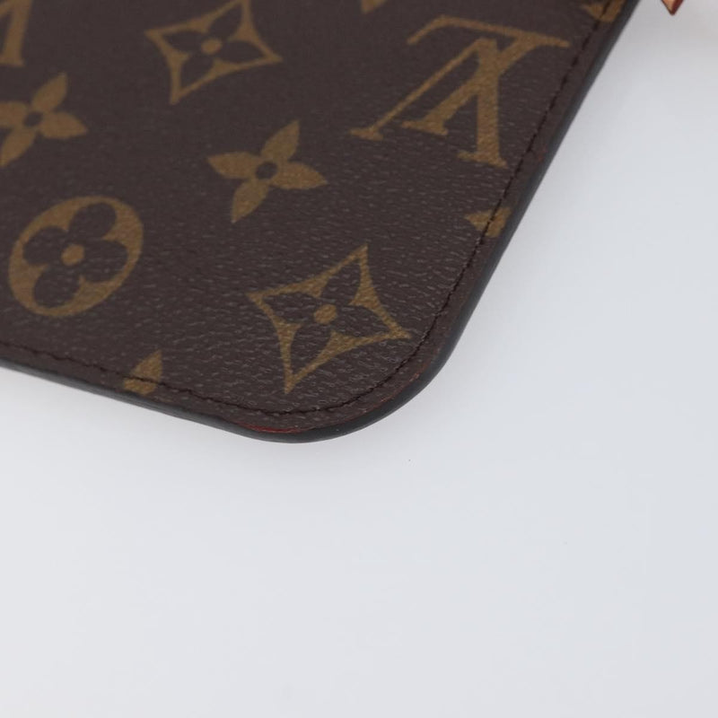 Louis Vuitton Neverfull Pochette Monogram Canvas Brown Bag