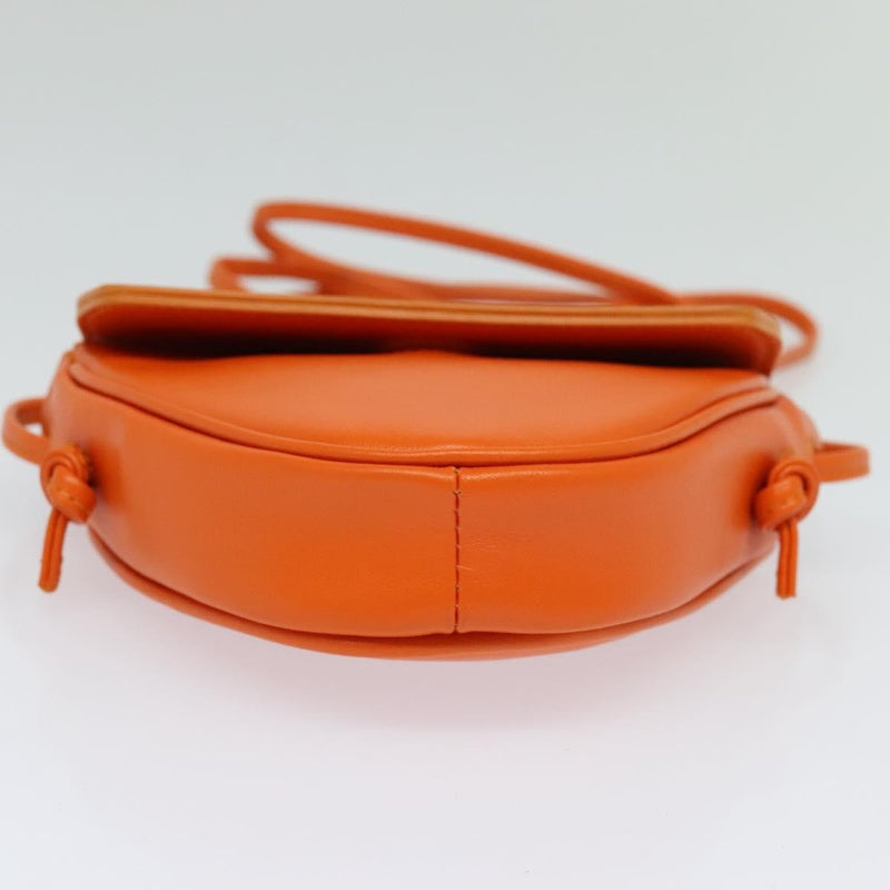 Celine Triangle Leather Orange Bag