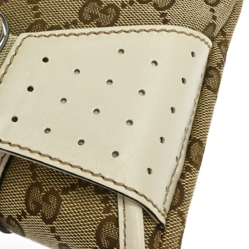 Gucci Waist Belt Bag (outlet) Gg Canvas And Leather Beige