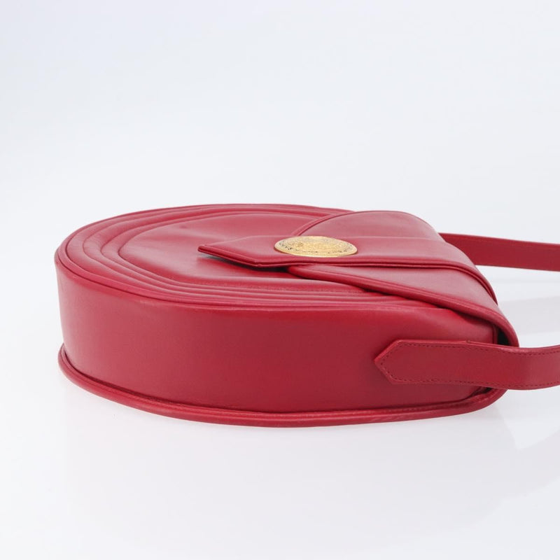 Saint Laurent Vintage Shoulder Bag Leather Red