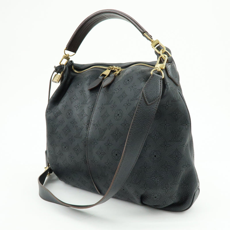 Louis Vuitton Selene Mahina Leather Black Bag