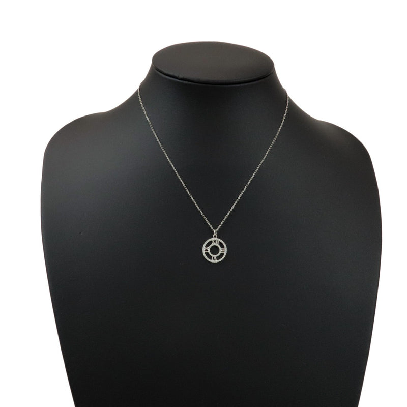 Tiffany & Co. Atlas Circle Pendant 18k White Gold With Diamonds Silver White_gold Bijoux