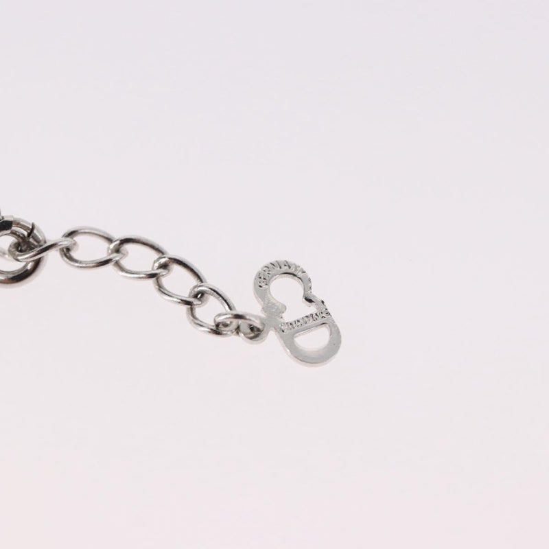 Christian Dior Vintage Circle Pendant Metal Silver Bijoux