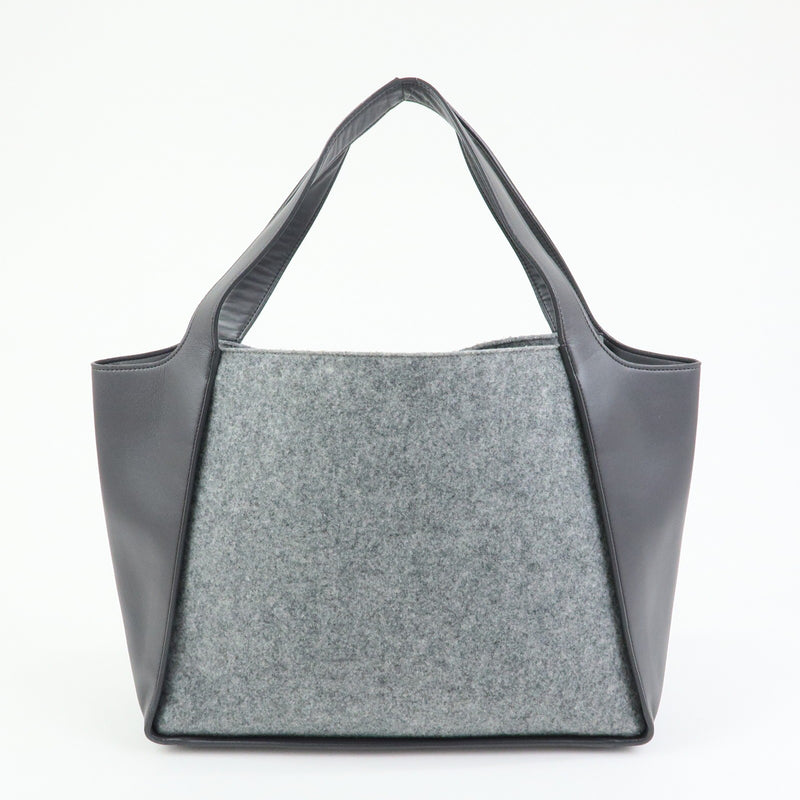 Stella Mccartney Alter Faux Leather Gray Canvas Bag