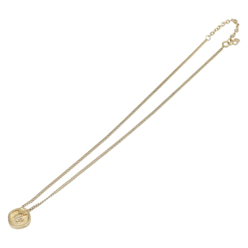 Christian Dior Cd Cube Charms Pendant Metal With Crystals Gold Bijoux