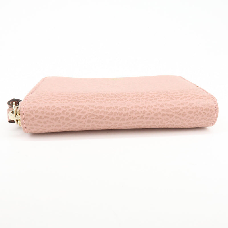 Gucci Swing Zip Around Leather Pink Accessory