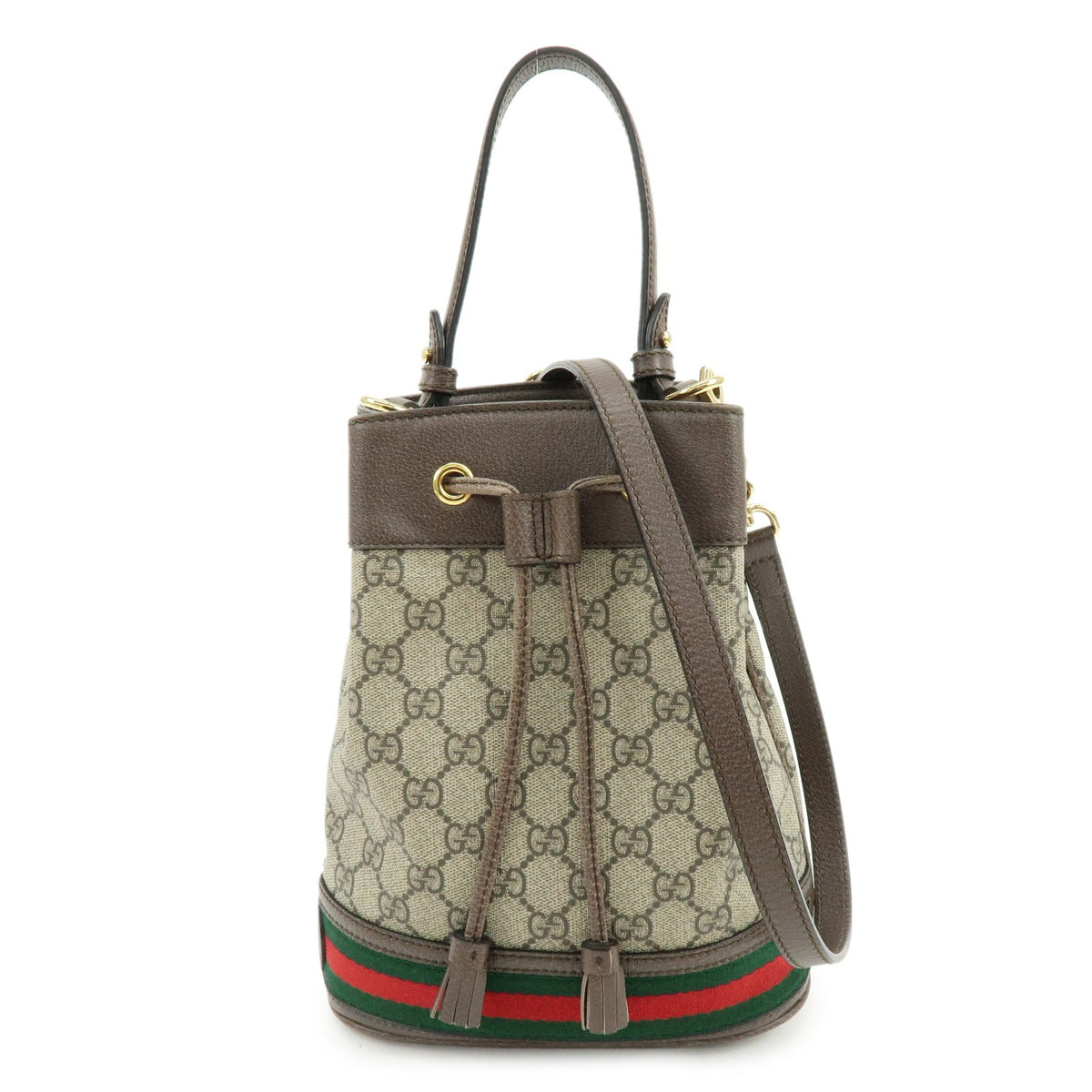 Gucci Ophidia Bucket Gg Coated Canvas Beige Bag