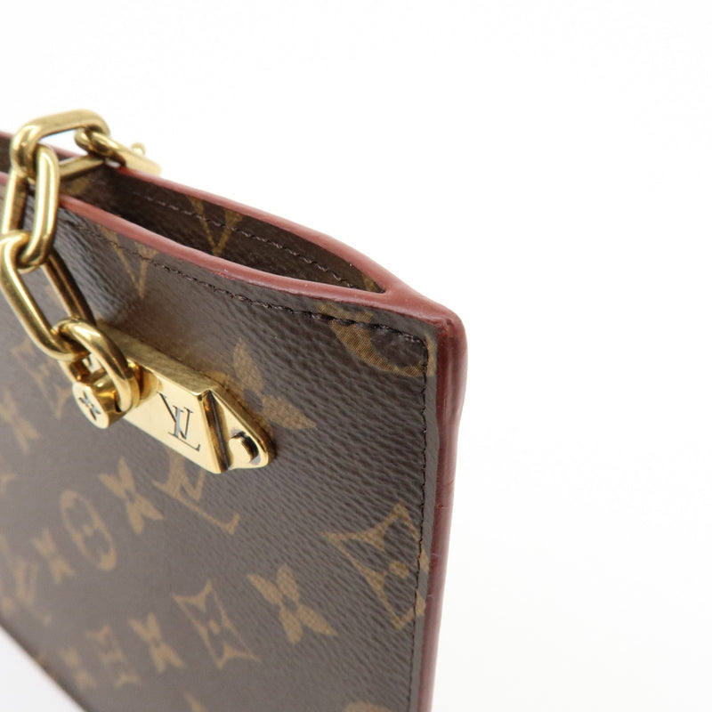 Louis Vuitton Legacy Chain Clutch Monogram Canvas Brown