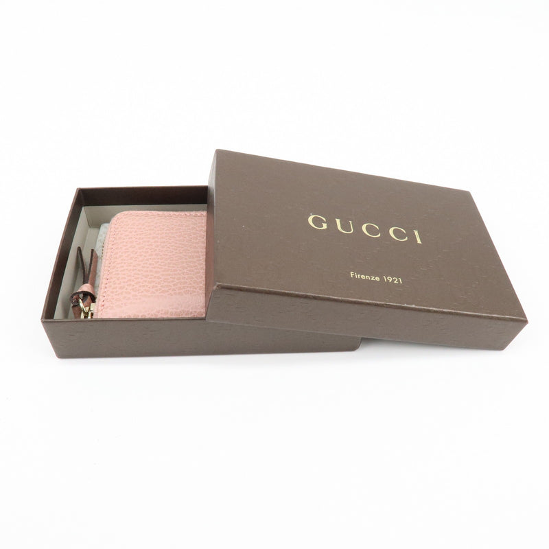 Gucci Swing Zip Around Leather Pink Accessory