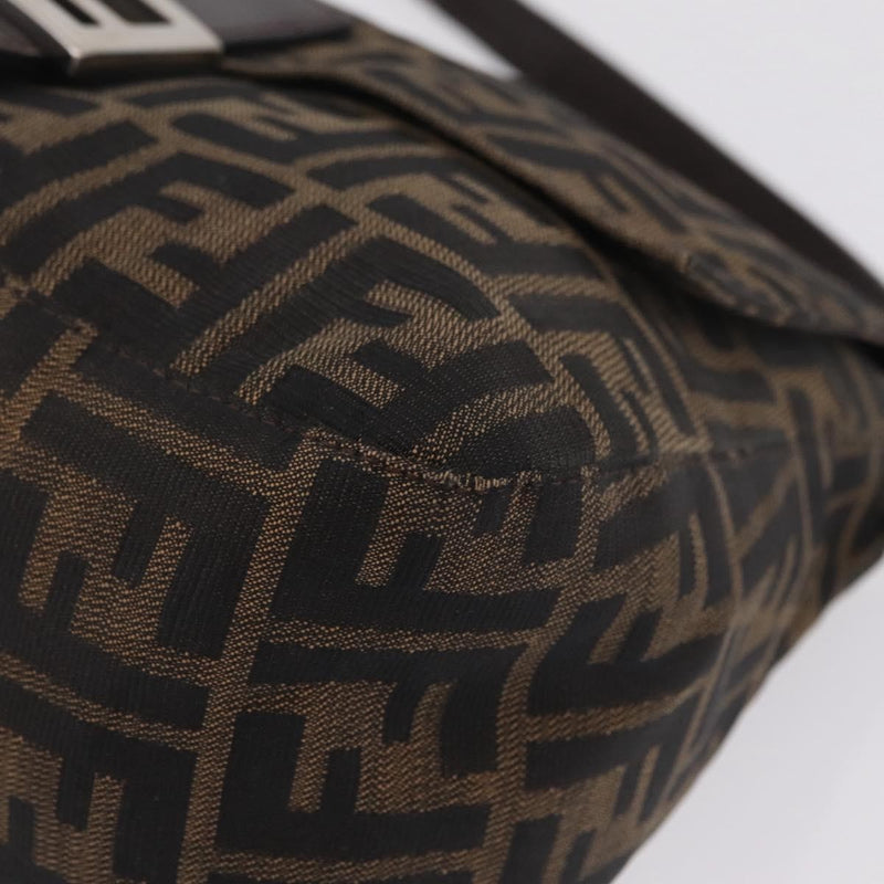 Fendi Zucchino Mamma Baguette Canvas Multicolour Bag