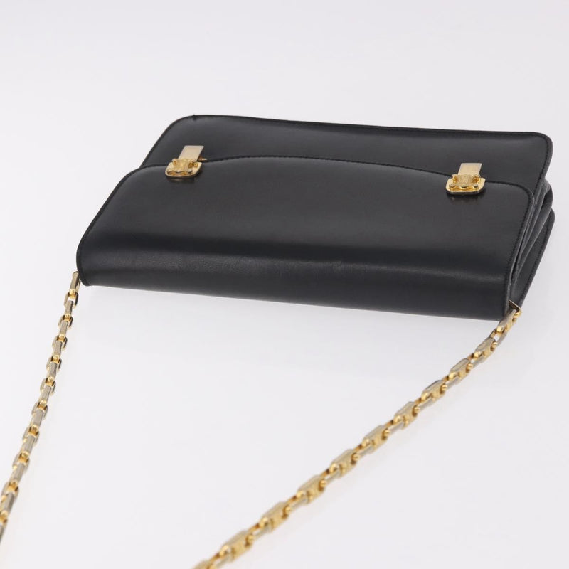 Celine Shoulder Leather Black Bag