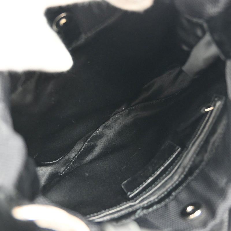 Saint Laurent Vintage Shoulder Bag Leather Black Nylon