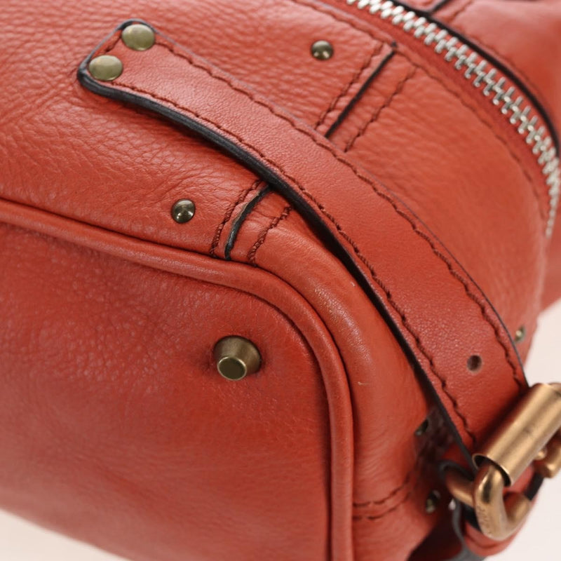 Chloe Paddington Leather Orange Bag