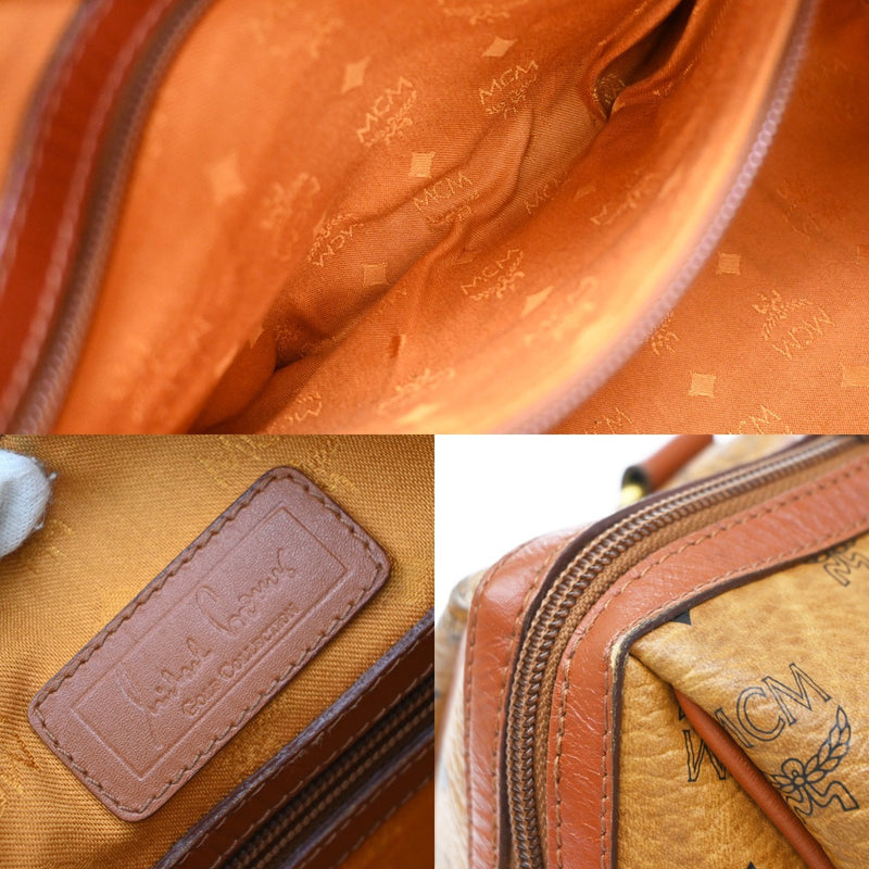 Mcm Visetos Leather Brown Bag
