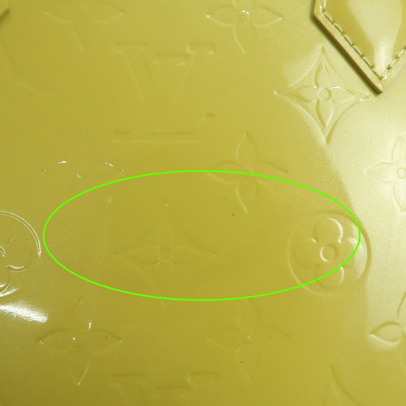 Louis Vuitton Alma Monogram Vernis Green Patent_leather Bag