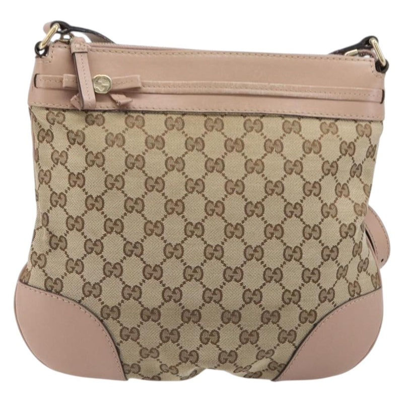 Gucci Mayfair Messenger Gg Canvas And Leather Beige
