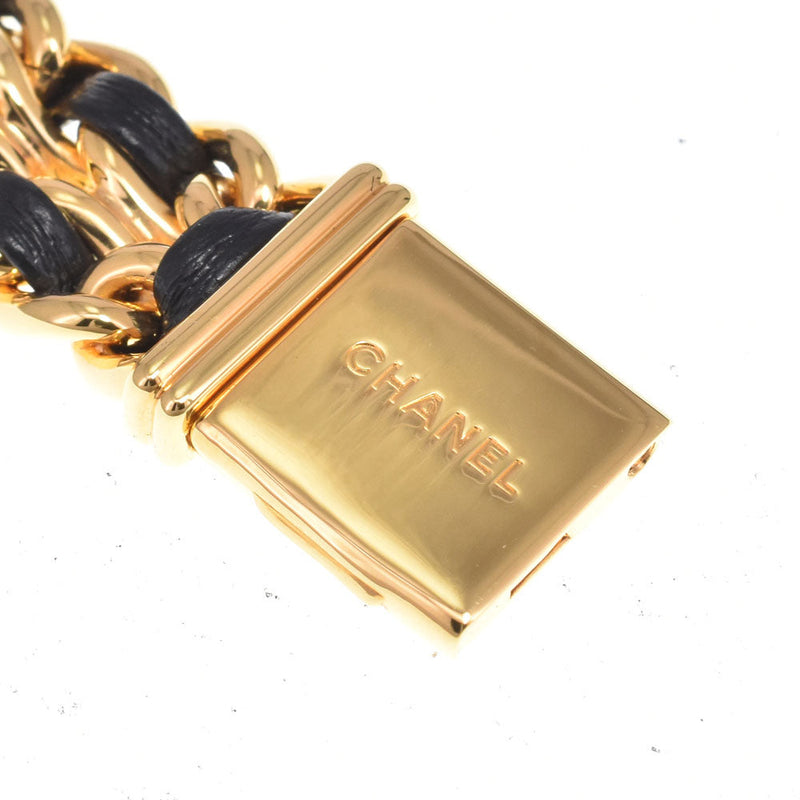 Chanel Premiere Rock Quartz Plated Metal And Leather Watches