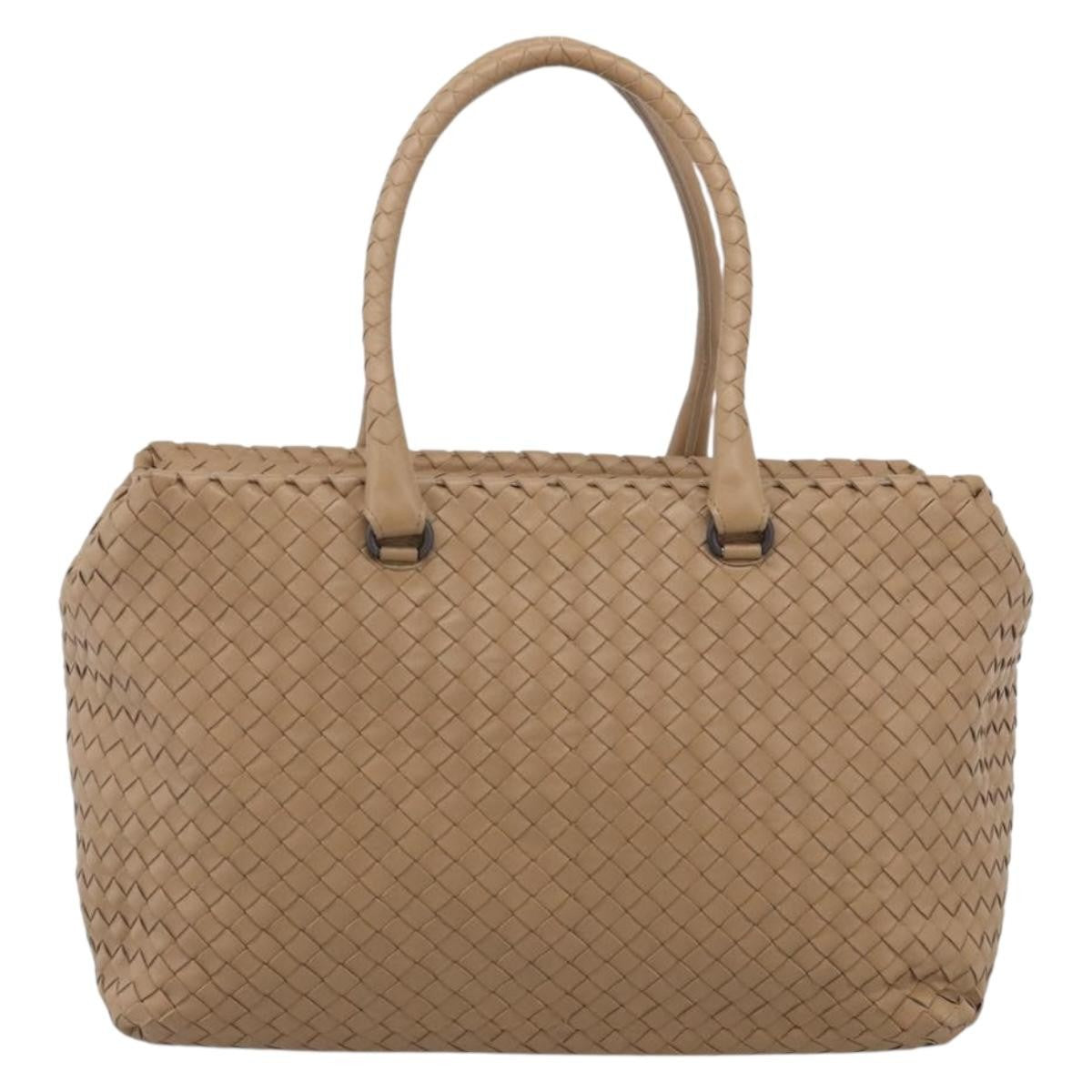 Bottega Veneta Brick Intrecciato Nappa Brown Leather Bag