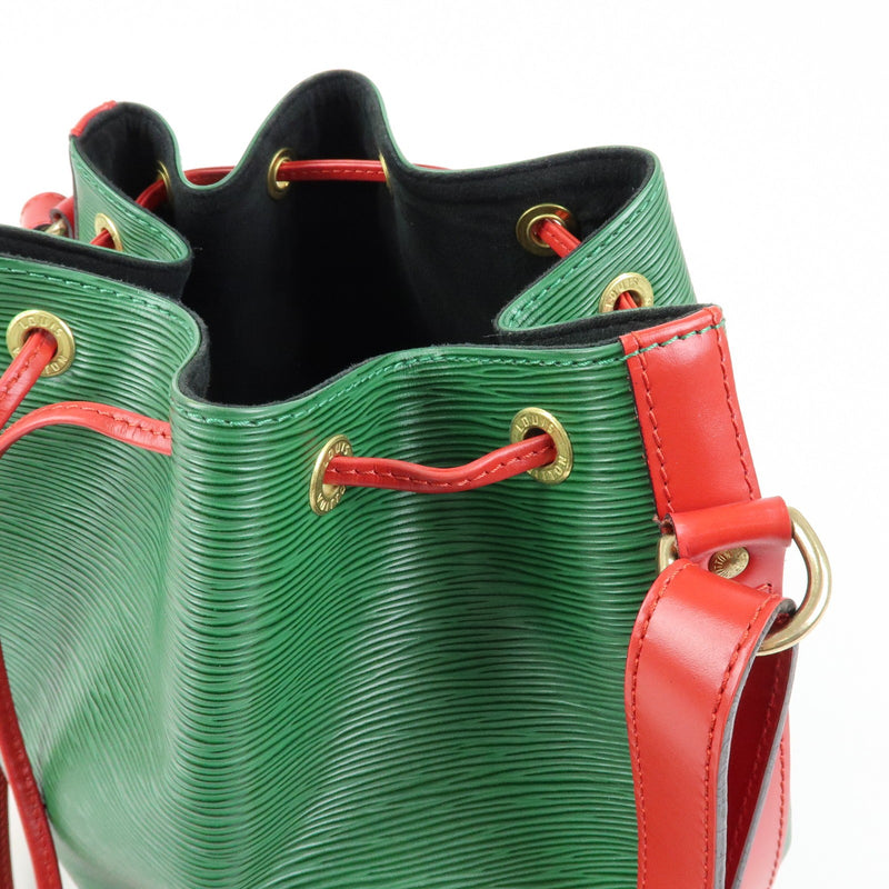 Louis Vuitton Bicolor Petit Noe Epi Leather Green Bag