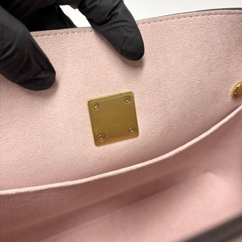 Louis Vuitton Lockme Ever Leather Beige Bag