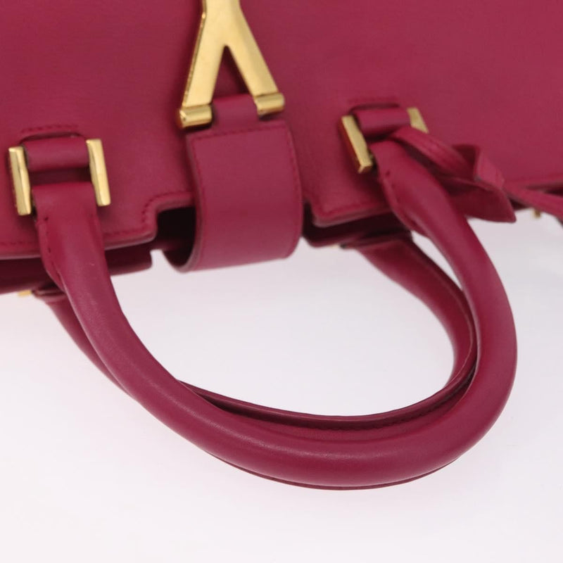 Saint Laurent Classic Y Cabas Leather Pink Bag