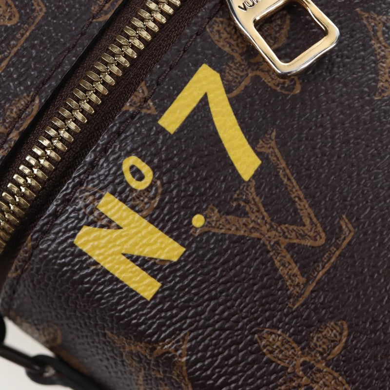 Louis Vuitton Vertical Box Trunk No.7 Loeil Vintage Monogram Canvas Brown Bag