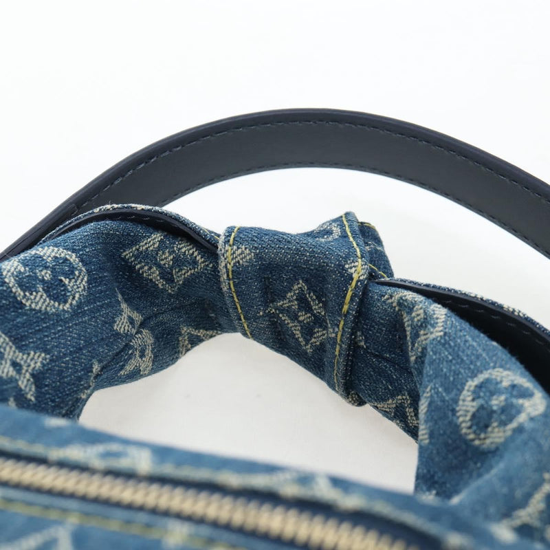 Louis Vuitton Nigo Japanese Cruiser Monogram Denim And Taurillon Leather Blue Canvas Bag