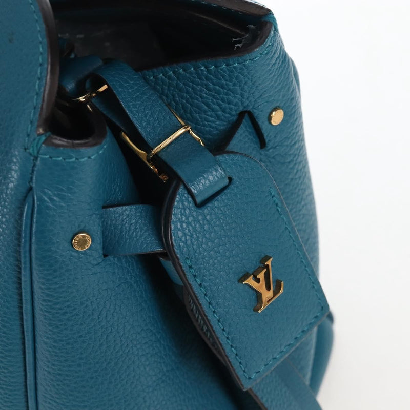 Louis Vuitton Milla Veau Nuage Calfskin Blue Leather Bag