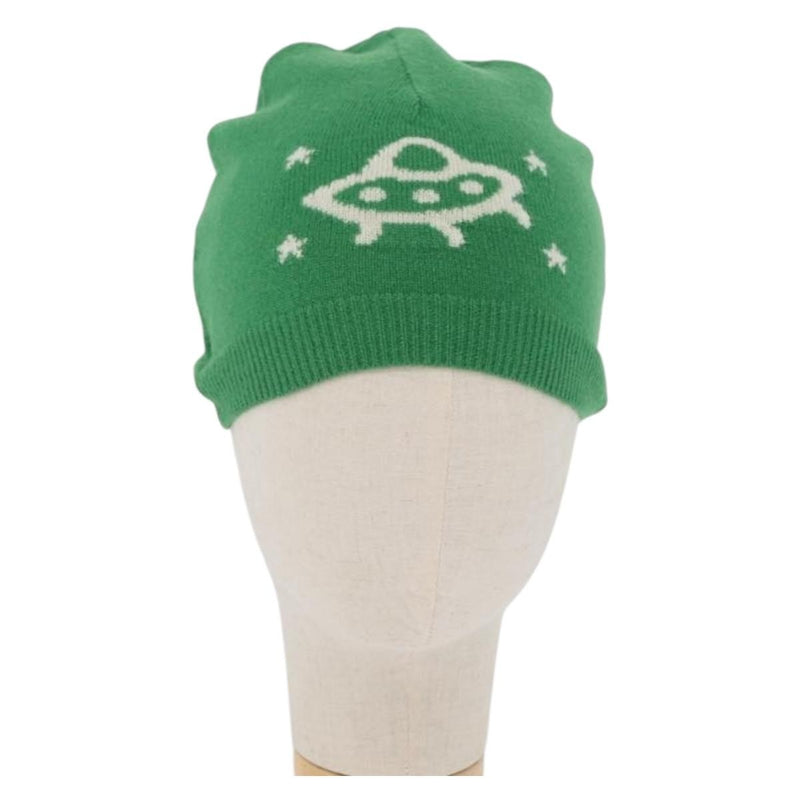 Gucci Beanie Alien Intarsia Green Canvas Accessory