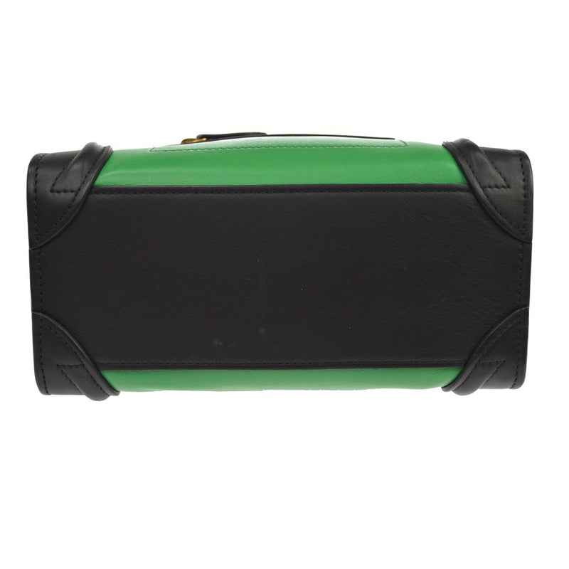 Celine Luggage Smooth Leather Green Bag