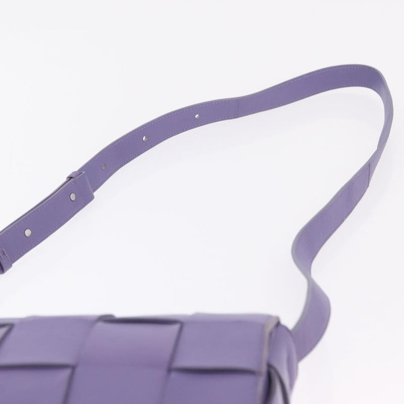 Bottega Veneta Cassette Maxi Intrecciato Leather Purple Bag
