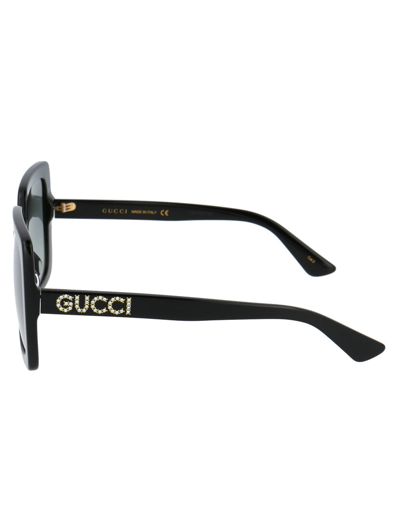 Gucci Gg0418s Sunglasses — Black Acetate